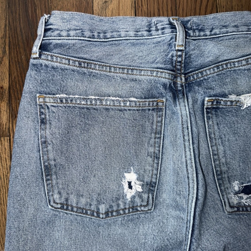 Agolde Women's 90's Jean Loose Fit Ripped Denim Size 26 - Picture 16 of 16